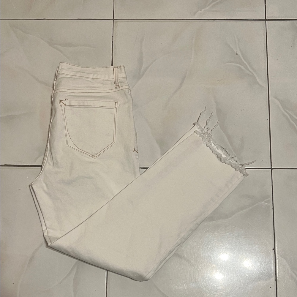 Kensie Women's Off-White Ankle Jeans